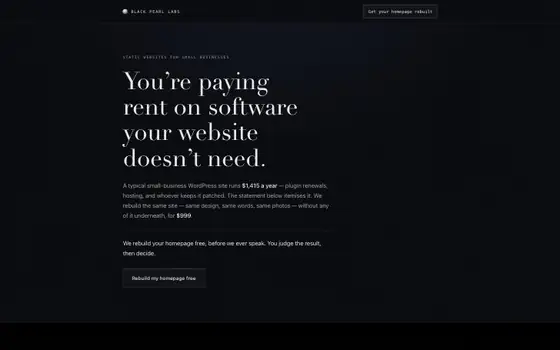 Black Pearl Labs homepage