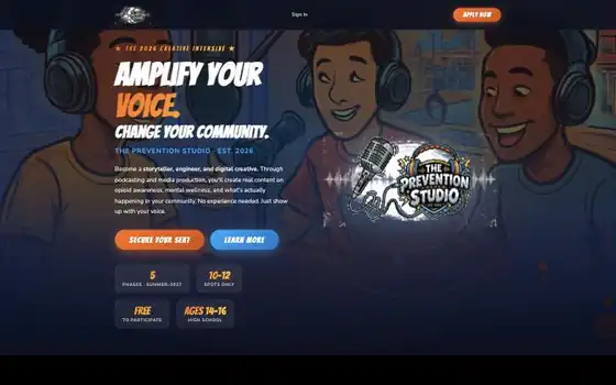 The Prevention Studio application portal